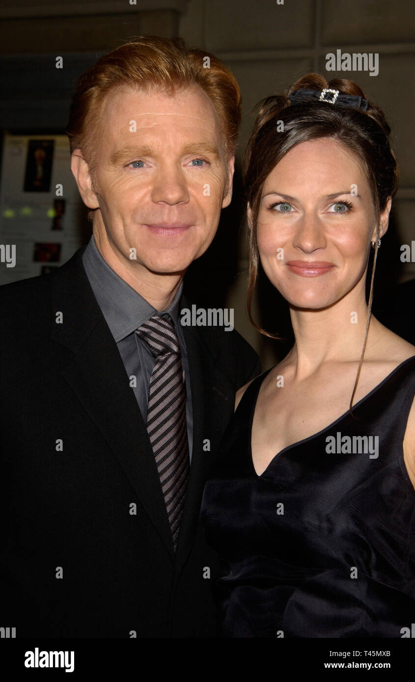 LOS ANGELES, CA. 12 janvier 2003 : l'acteur David Caruso & épouse Margaret  au 29e Congrès annuel de la People's Choice Awards, à Pasadena. © Paul  Smith / Featureflash Photo Stock - Alamy