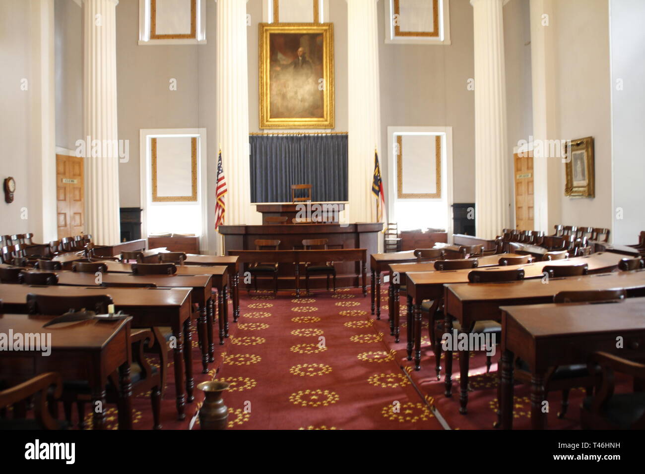 Raleigh North Carolina State Capitol Building Banque D'Images