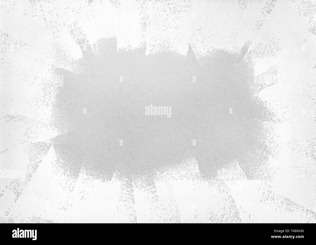 Rouleau de peinture acrylique blanc d'arrière-plan de vide. Banque D'Images