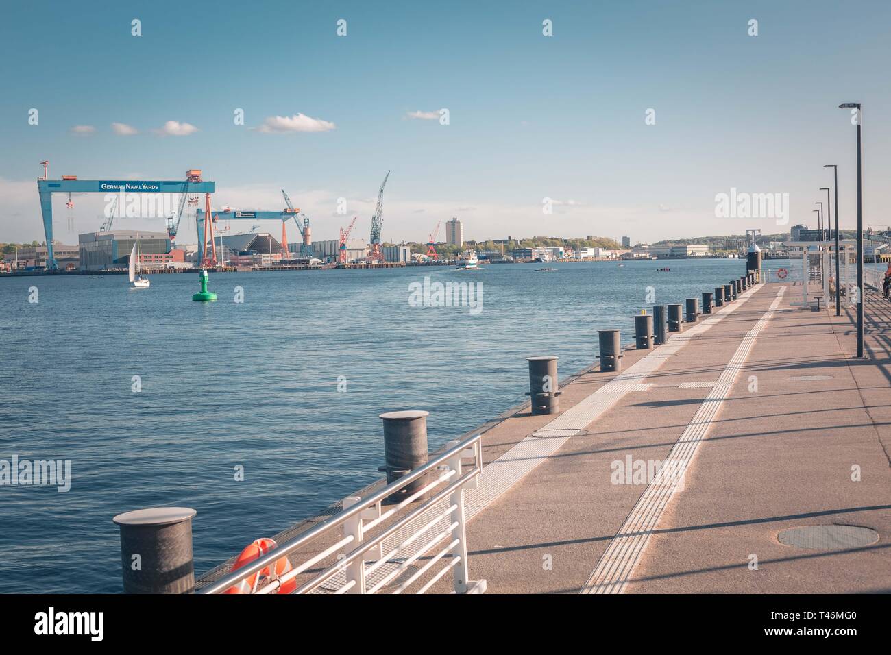 Kieler Förde - Fjord de Kiel Banque D'Images