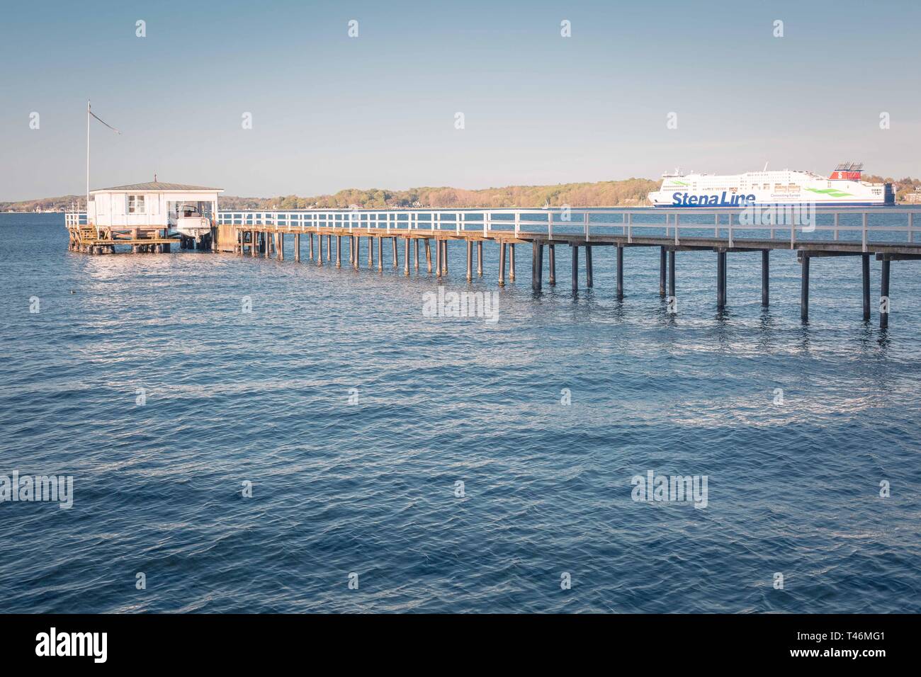 Schiff de Kieler Förde - navire à Kiel Banque D'Images
