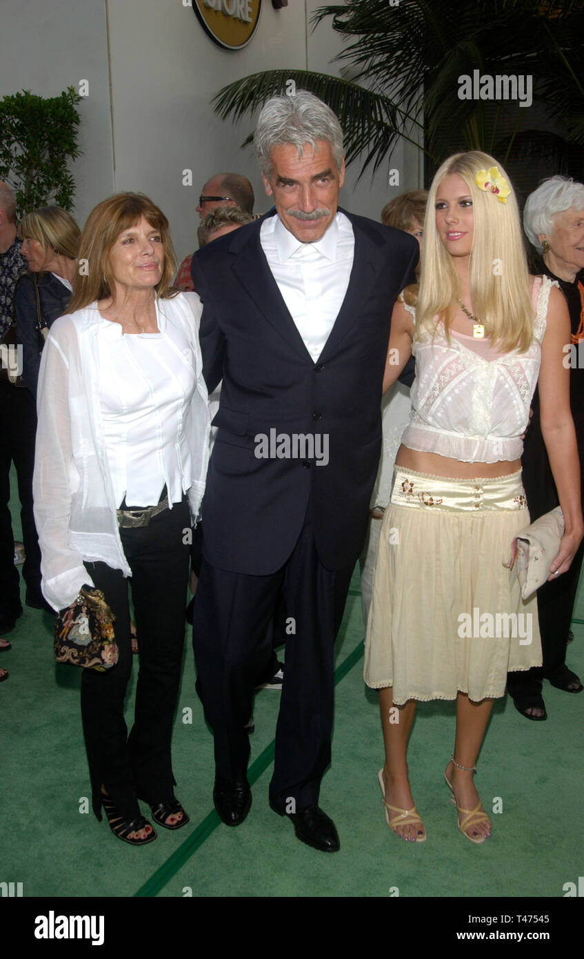 LOS ANGELES, CA. 17 juin 2003 : l'Acteur SAM ELLIOTT & femme actrice ...