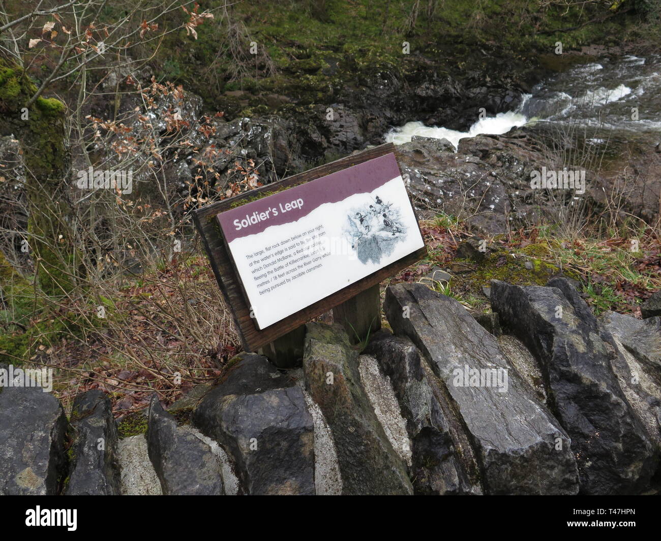 Ecosse : col de Killiecrankie Banque D'Images