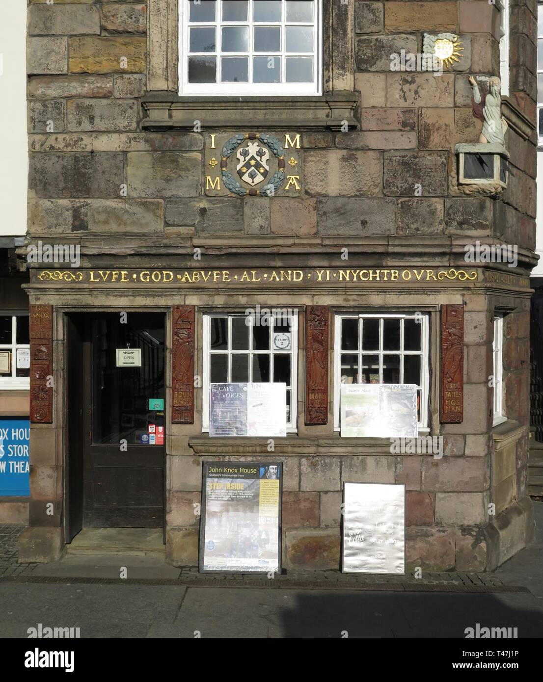 Ecosse : Edimbourg John Knox House Banque D'Images