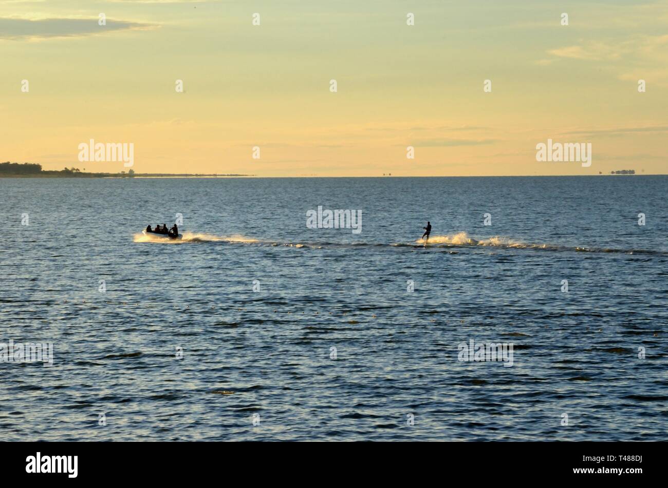 La Mar Chiquita, (la petite mer) Argentine Banque D'Images