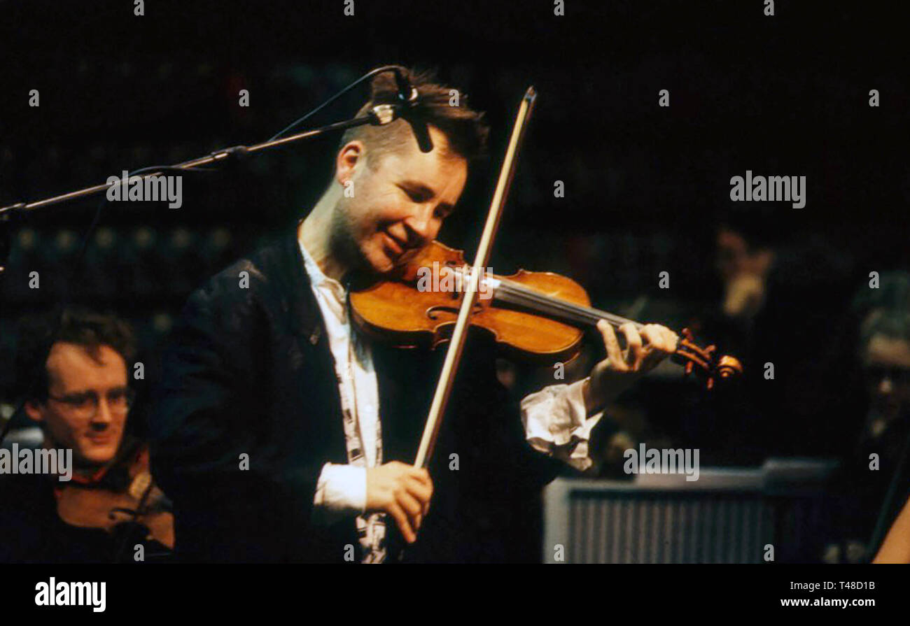 Le violoniste Nigel Kennedy English À propos 1990 Banque D'Images