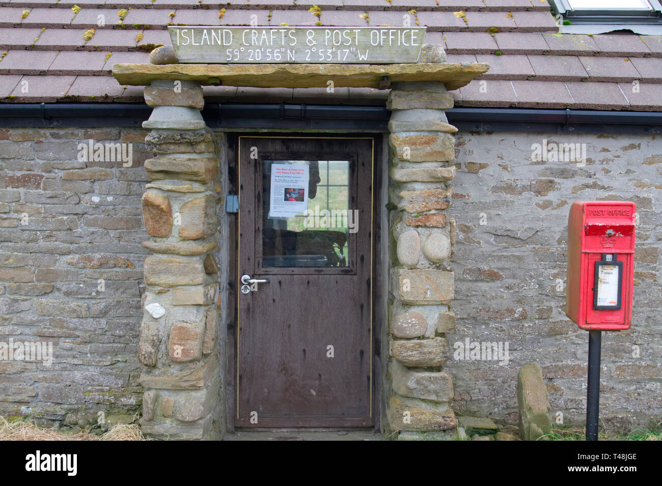 Bureau de poste, Papa Westray, Orkney Banque D'Images
