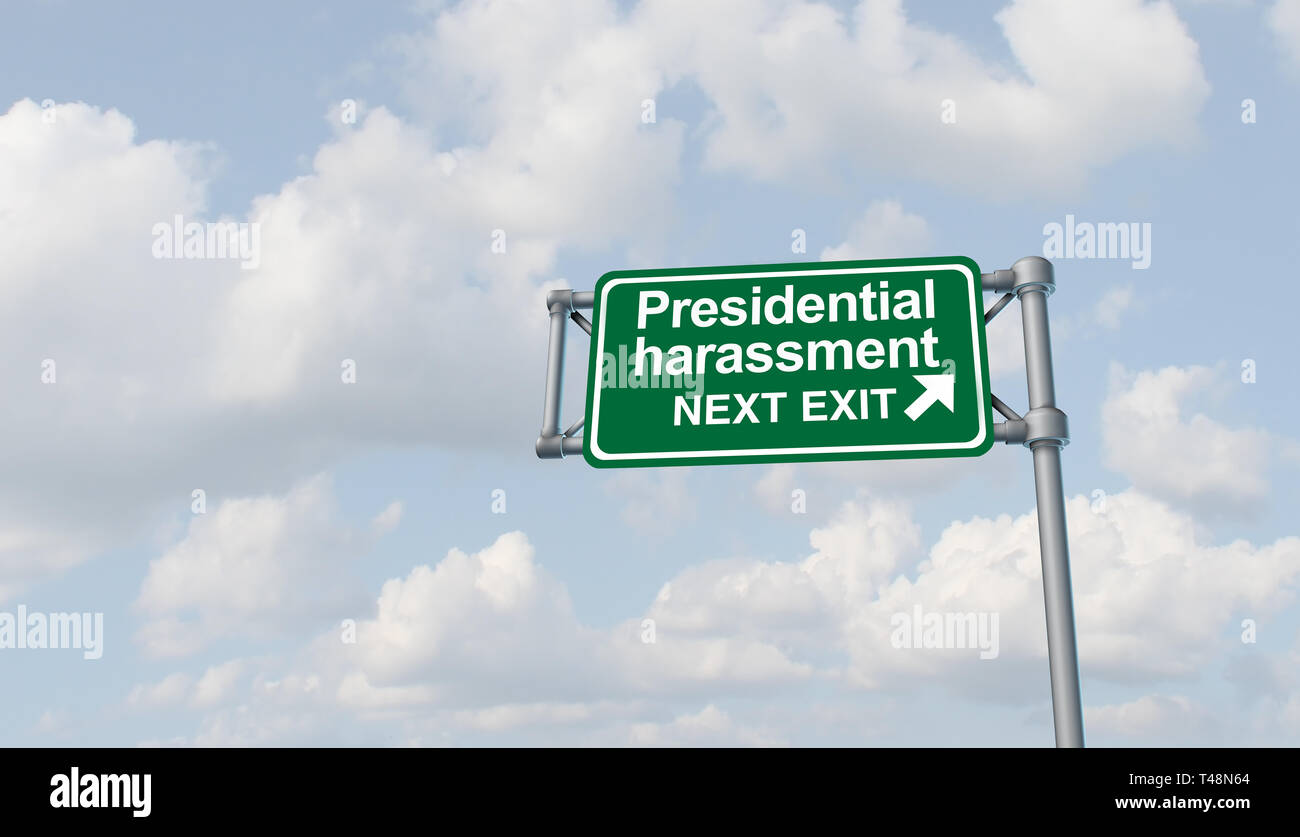 Le harcèlement et la politique présidentielle politique alors que le Congrès des États-Unis chargée de la surveillance le président américain et le gouvernement. Banque D'Images