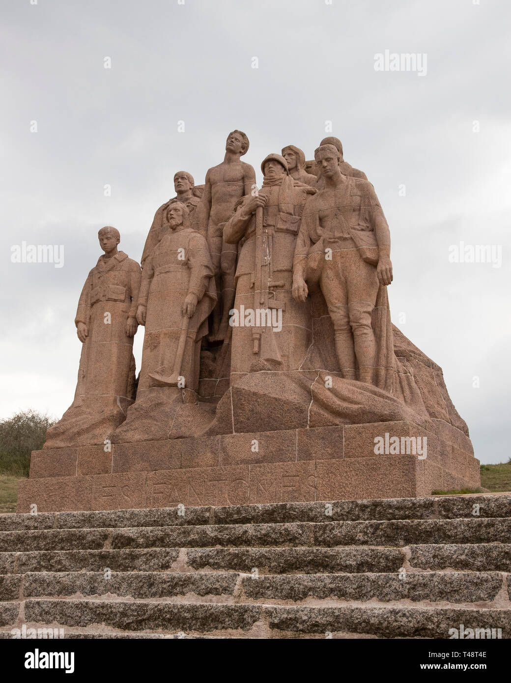 Les Fantômes sculpture commémorant la deuxième bataille de la Marne en 1918 Banque D'Images