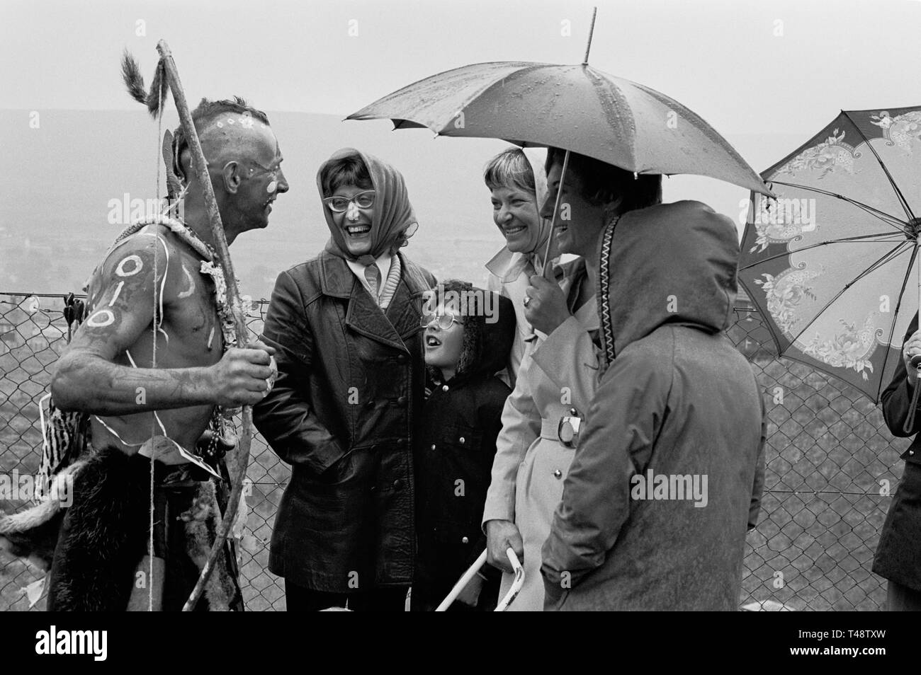 Journée carnaval à Blaenavon, Nouvelle-Galles du Sud, 1975 Banque D'Images