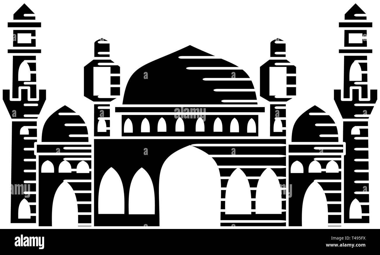 L'icône de la mosquée modèle de conception d'illustration vectorielle Illustration de Vecteur