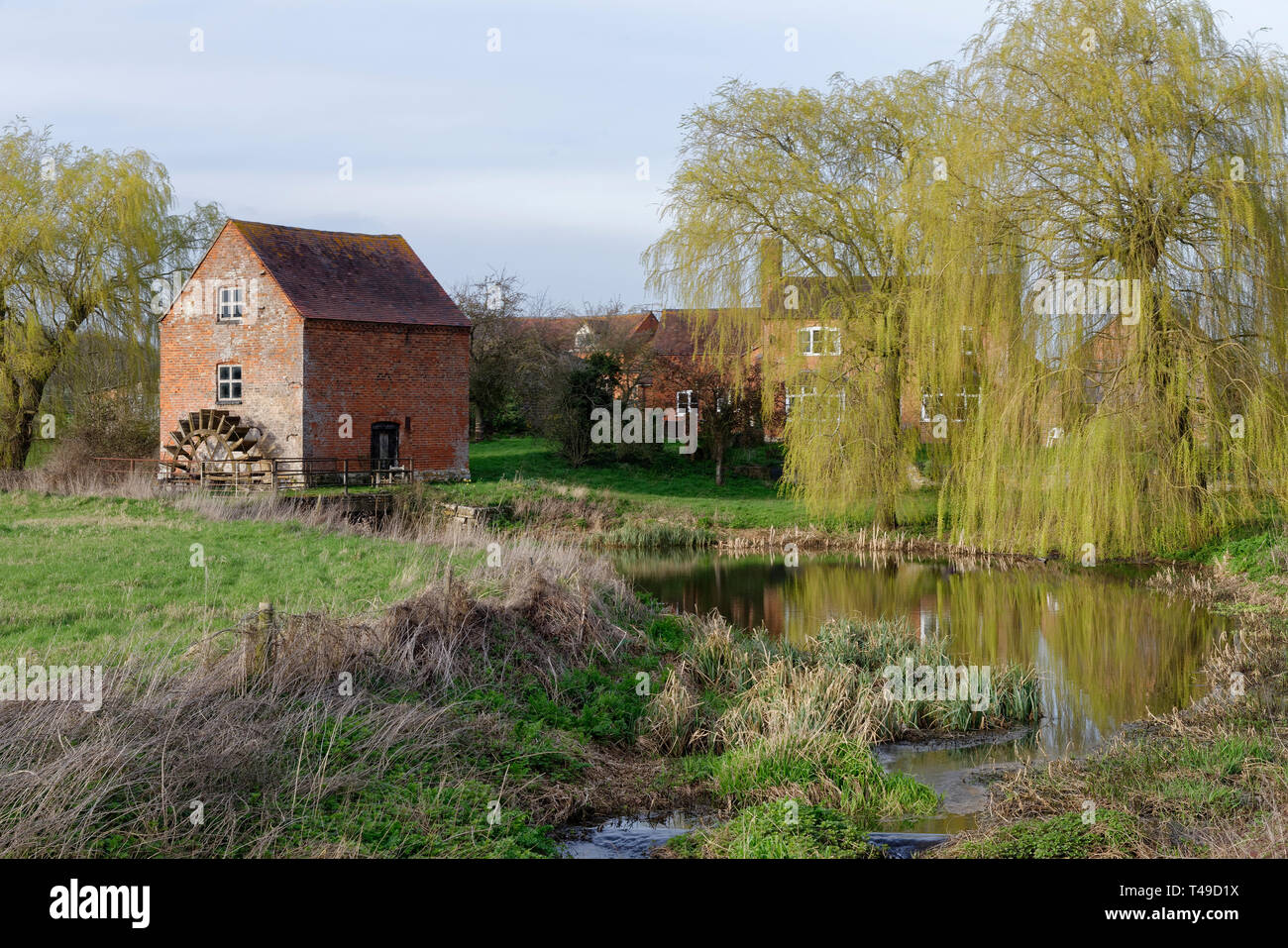 Hartpury Mill, Highleadon, Gloucestershire, UK Brick Moulin classé grade II Banque D'Images