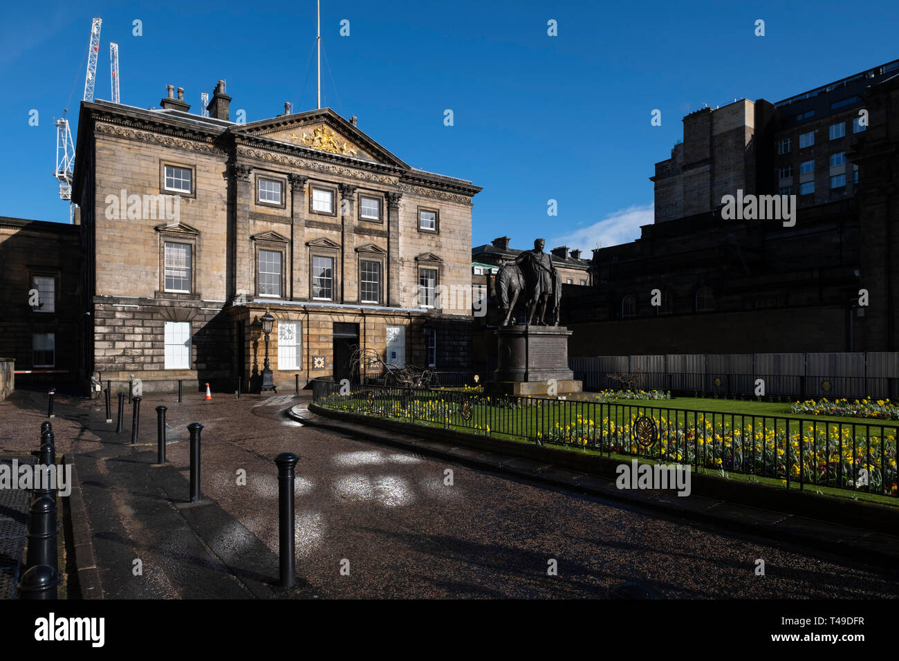La Royal Bank of Scotland, édifice du siège social à Édimbourg, Écosse, Royaume-Uni, Europe Banque D'Images