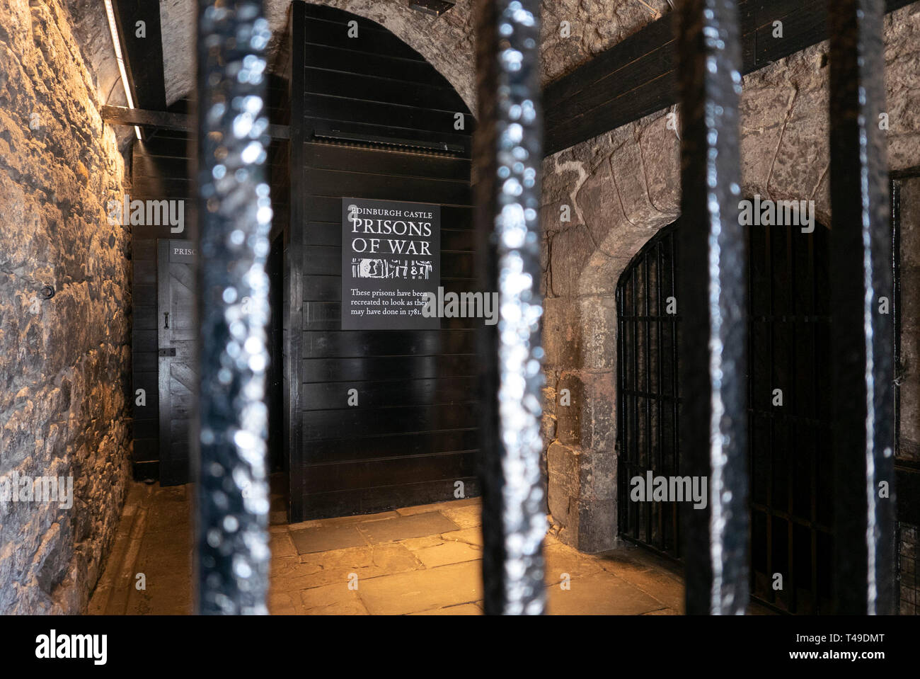 La prison du Château d'Édimbourg, Edinburgh, Écosse, Royaume-Uni, Europe Banque D'Images
