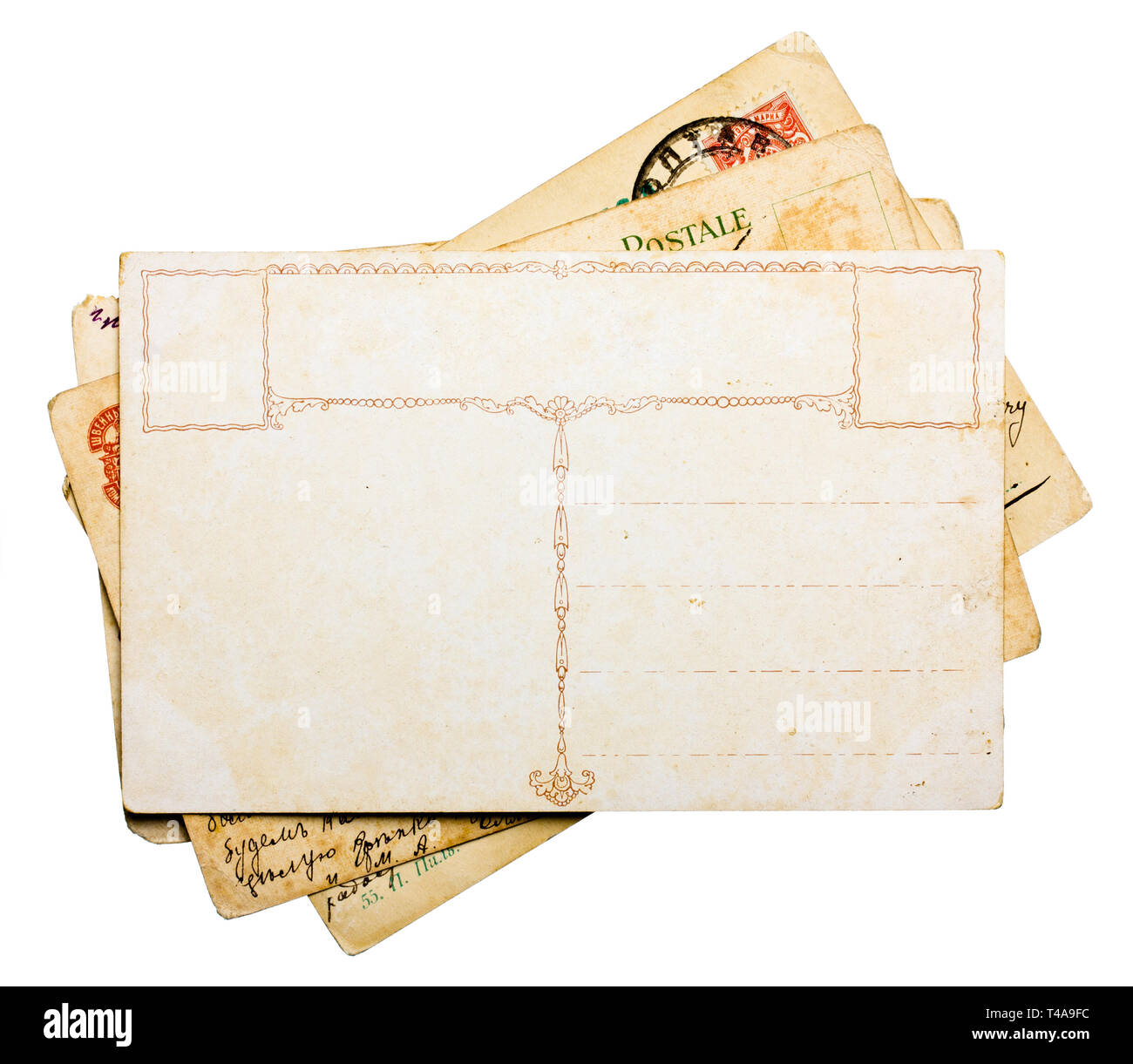 Cartes postales anciennes de pile Banque D'Images