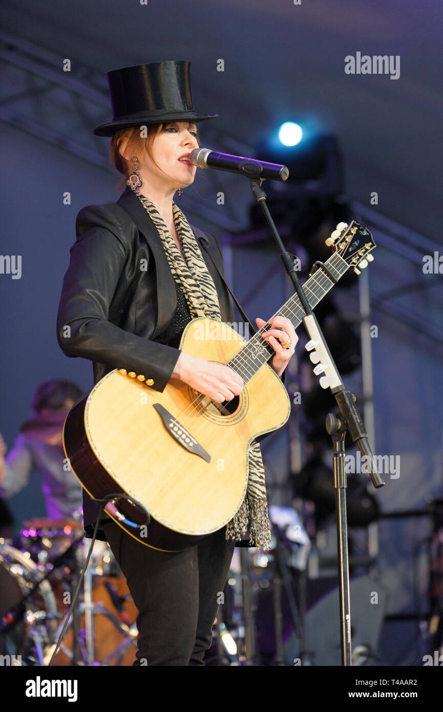 Suzanne Vega en Cornbury Festival, Royaume-Uni. 4 juillet 2014 Banque D'Images