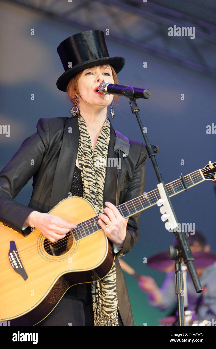 Suzanne Vega en Cornbury Festival, Royaume-Uni. 4 juillet 2014 Banque D'Images