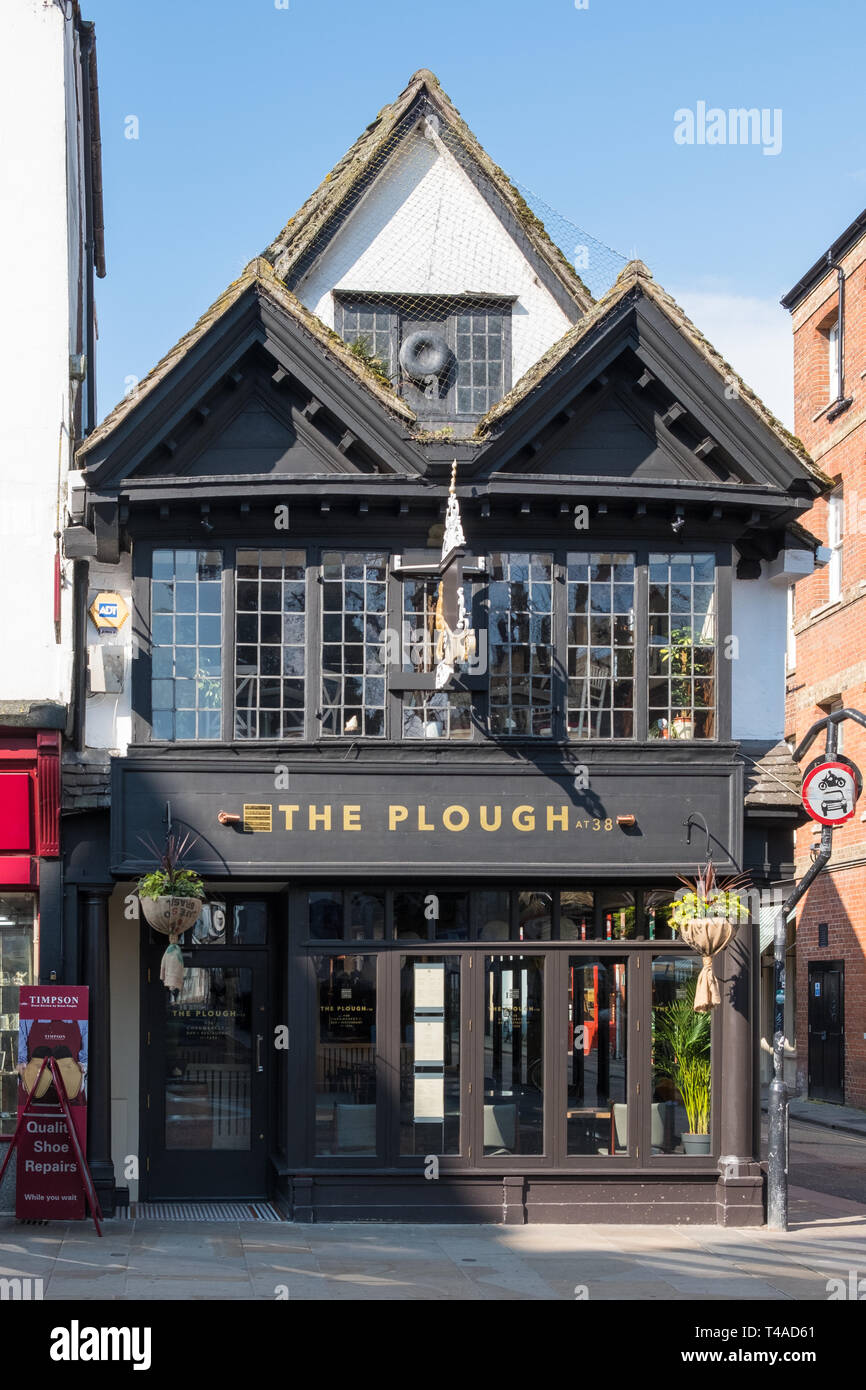 La Charrue dans Cornmarket Street pub miniature, Oxford, UK Banque D'Images