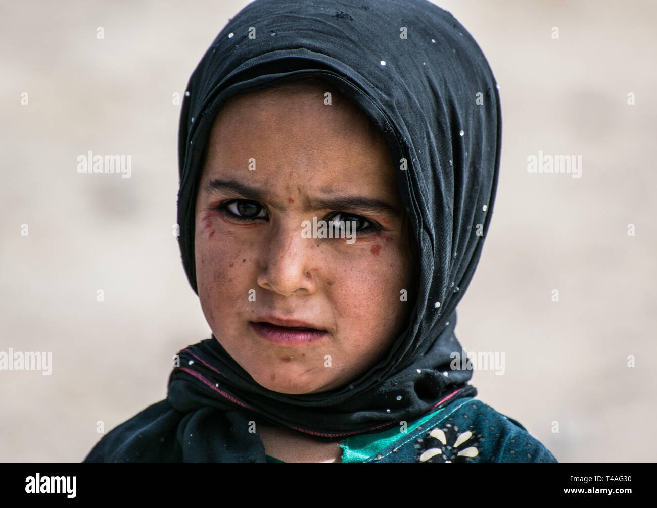 Afgan girl à Kandahar, Afghanistan Banque D'Images
