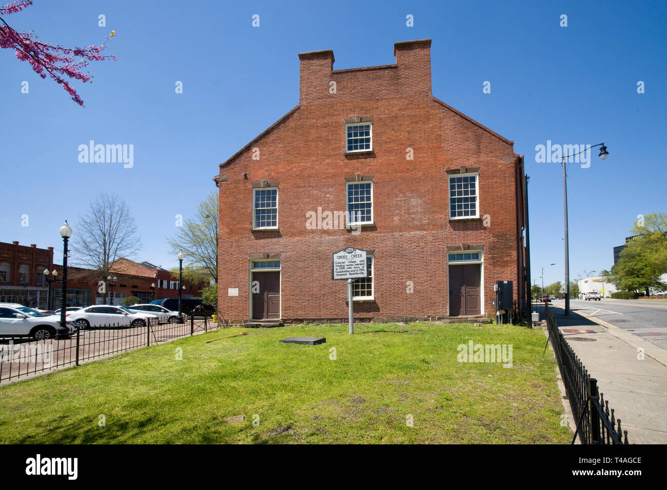 Liberty point Store vers 1791, l'emplacement de la signature de Liberty point résout. Banque D'Images