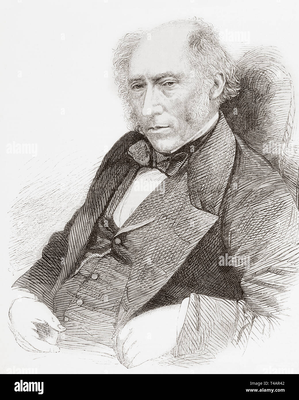 John Phillips, 1800 -1874. Le géologue anglais. À partir de l'Illustrated London News, publié en 1865. Banque D'Images