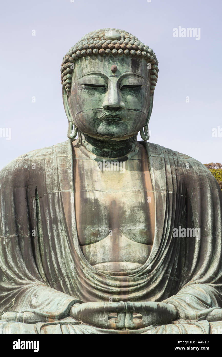Le GRAND BUDDA DE KAMAKURA Banque D'Images