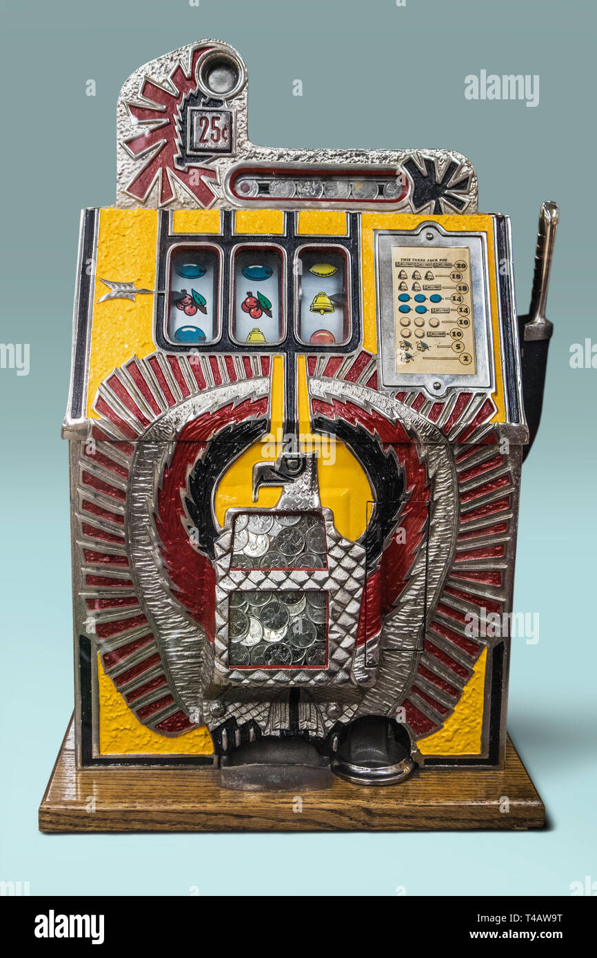 Une machine à sous Eagle guerre des années 30... Banque D'Images