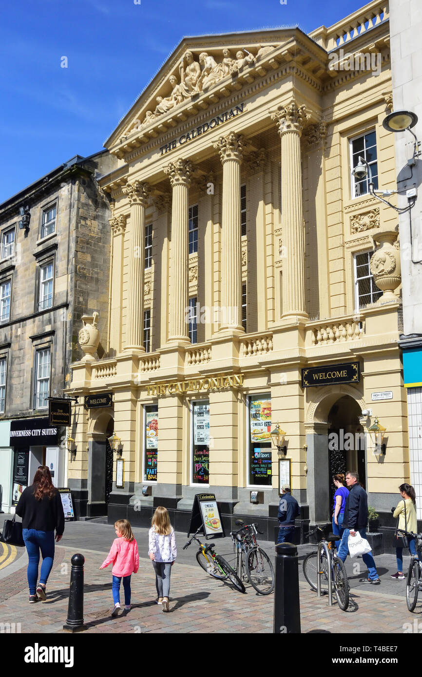 L'hôtel Caledonian Building, High Street, Inverness, Highlands, Écosse, Royaume-Uni Banque D'Images