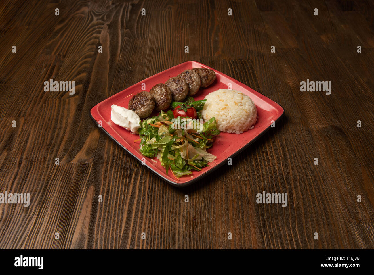 Boulettes de viande grillées Banque D'Images