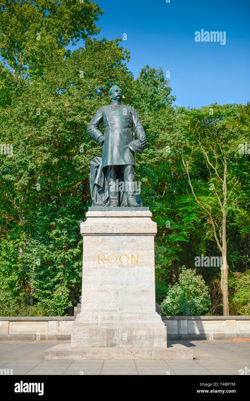 Denkmal Albrecht von Roon, Grosser Stern, Tiergarten, Mitte, Berlin, Deutschland Banque D'Images