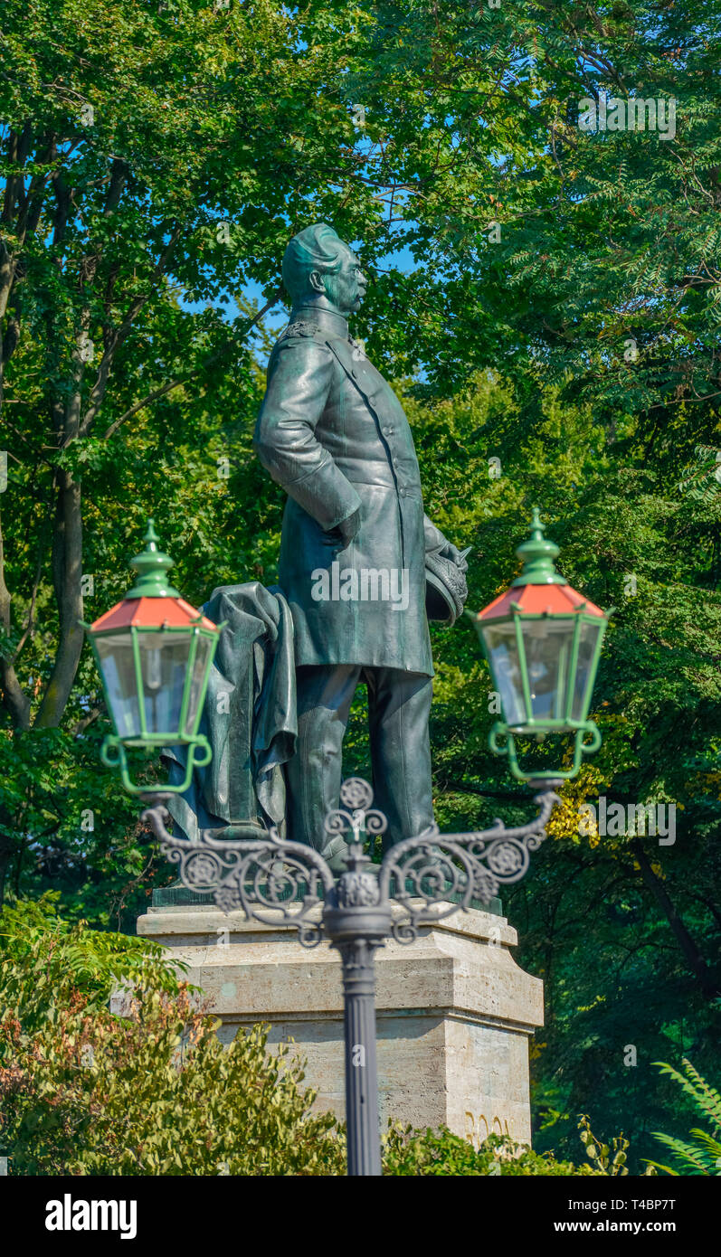 Denkmal Albrecht von Roon, Grosser Stern, Tiergarten, Mitte, Berlin, Deutschland Banque D'Images