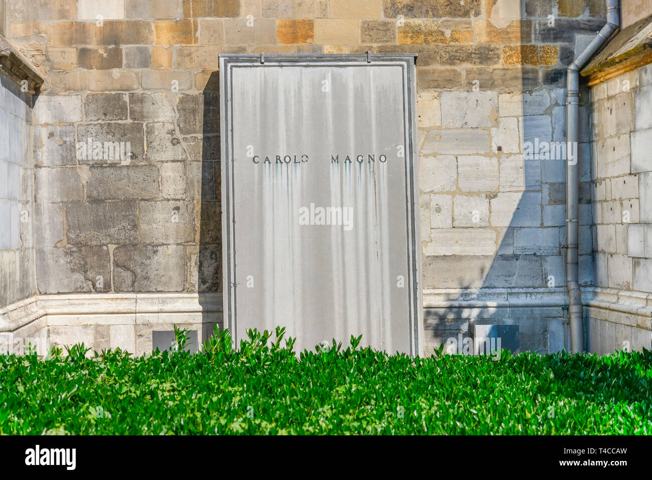 Grabplatte, Nolia Magno, Dom, Aix-la-Chapelle, Nordrhein-Westfalen, Deutschland Banque D'Images