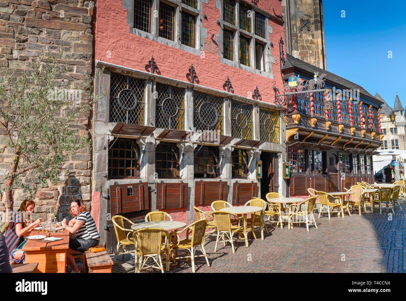 Restaurant Postwagen, Kraemerstrasse, Aix-la-Chapelle, Nordrhein-Westfalen, Deutschland, Krämerstrasse Banque D'Images