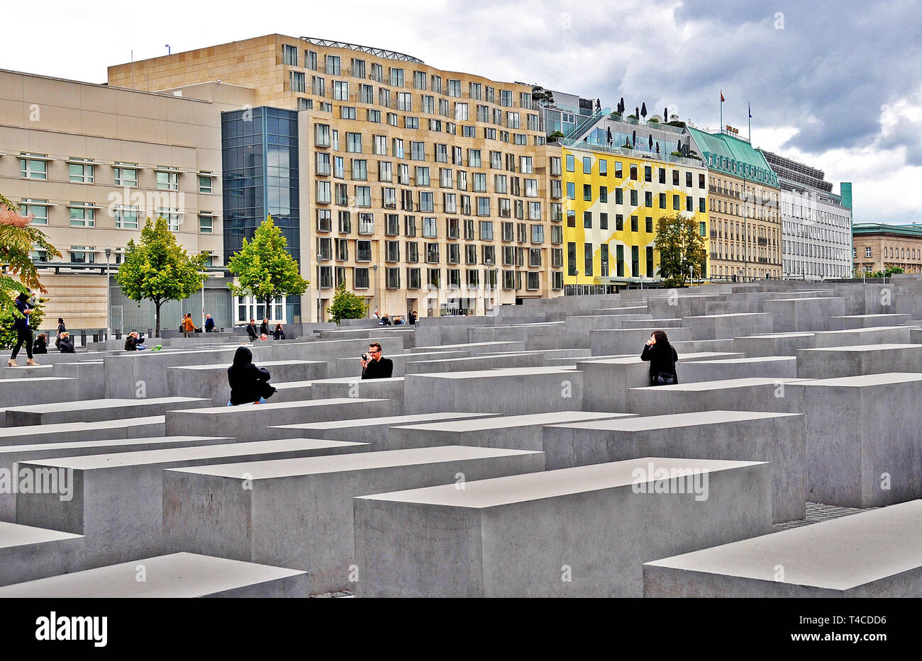 Monument de l'holocauste juif, Berlin, Allemagne Banque D'Images