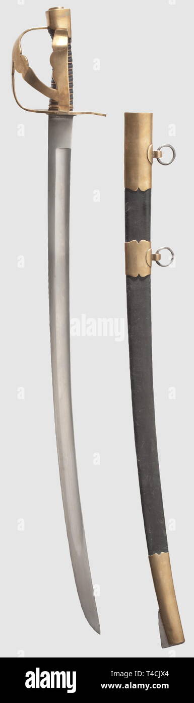Armes, épées, backsword, sabre, 18e siècle, Additional-Rights Clearance-Info-Not-Available- Banque D'Images