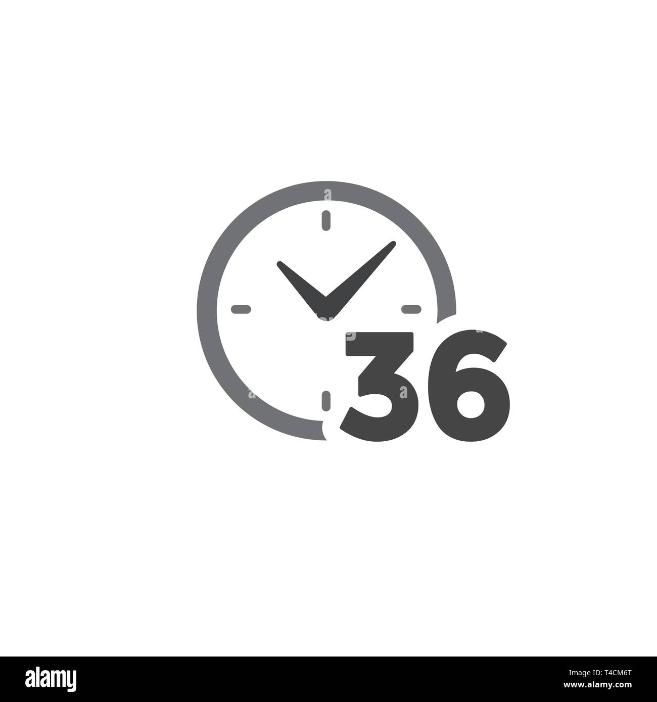 L'icône w Gestion du temps, dépêchez-vous, la date limite et à l'heure symbolique Illustration de Vecteur