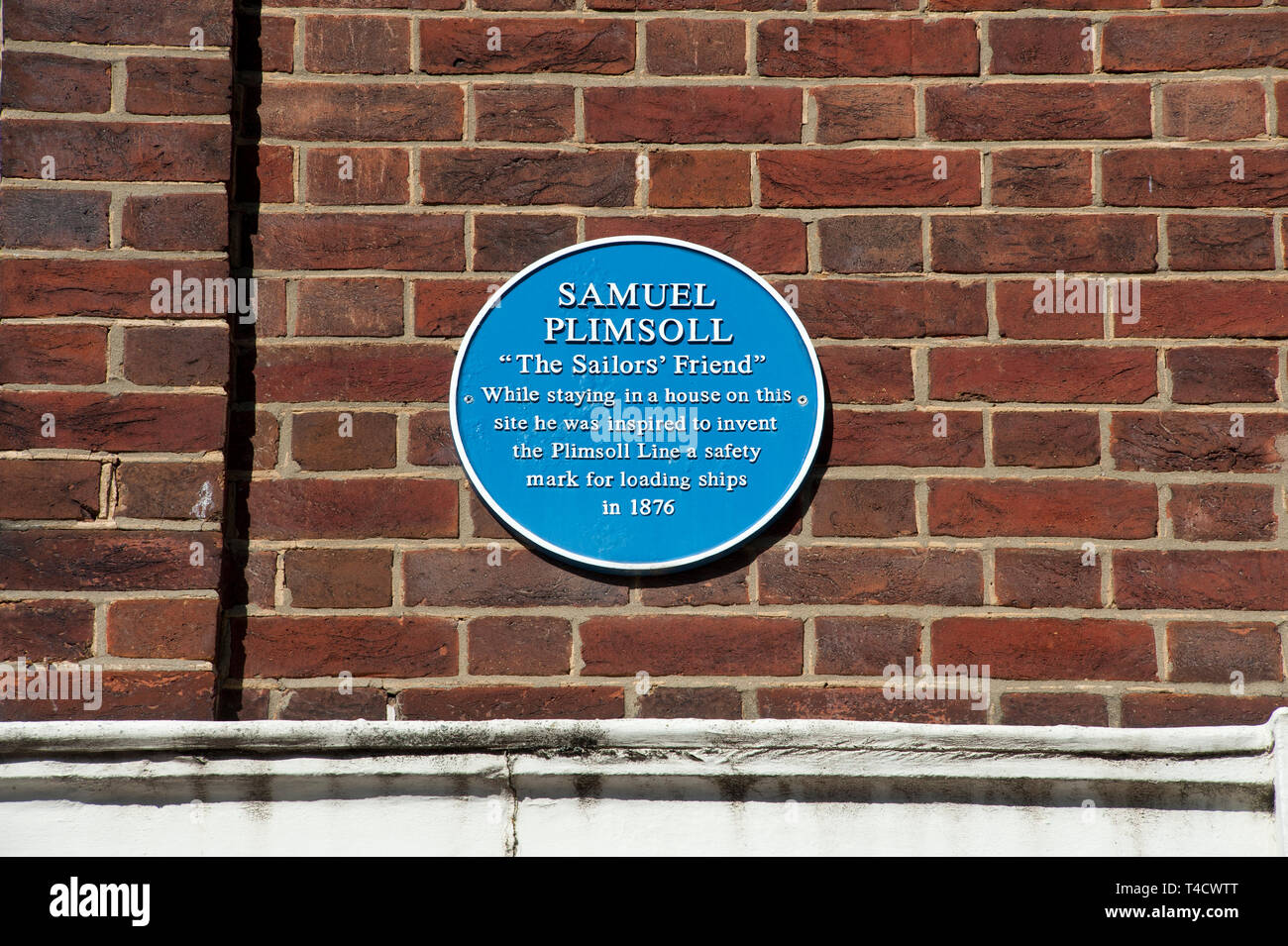 Blue Plaque au Red Barns Hotel Redcar Cleveland ancienne maison d'explorer et arabisant Gertrude Bell Banque D'Images