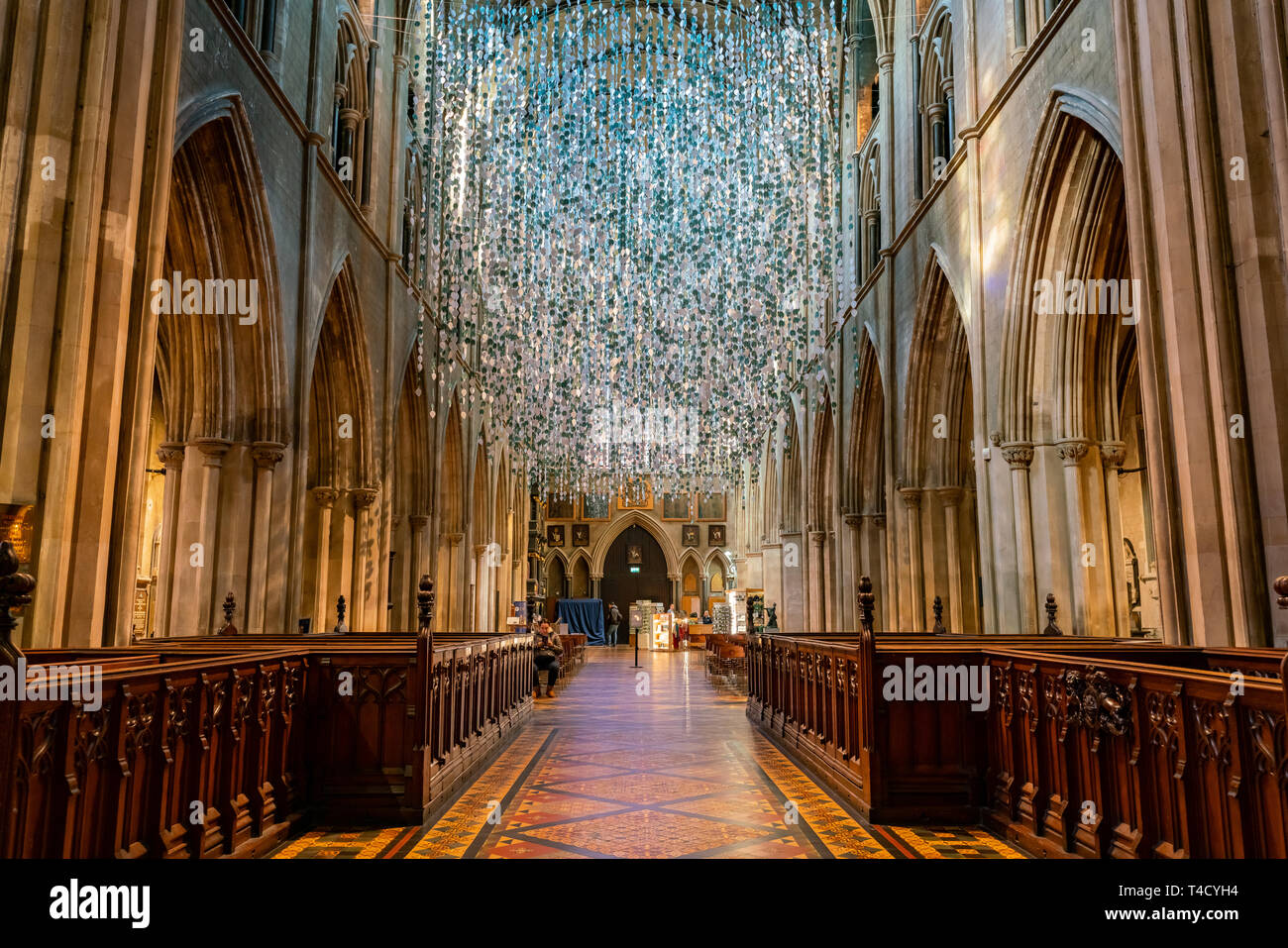 Dublin, OCT 28 : vue de l'intérieur de la célèbre de la Cathédrale St Patrick le Oct 28, 2018 à Dublin, Irlande Banque D'Images