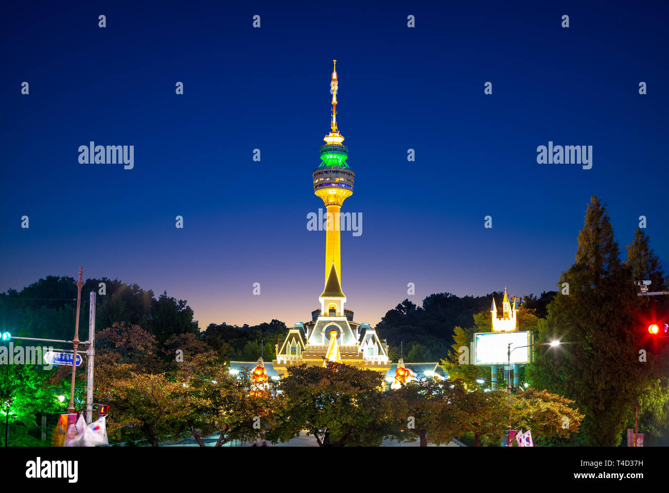Busan Tower, un monument ou un symbole de Daegu City Banque D'Images