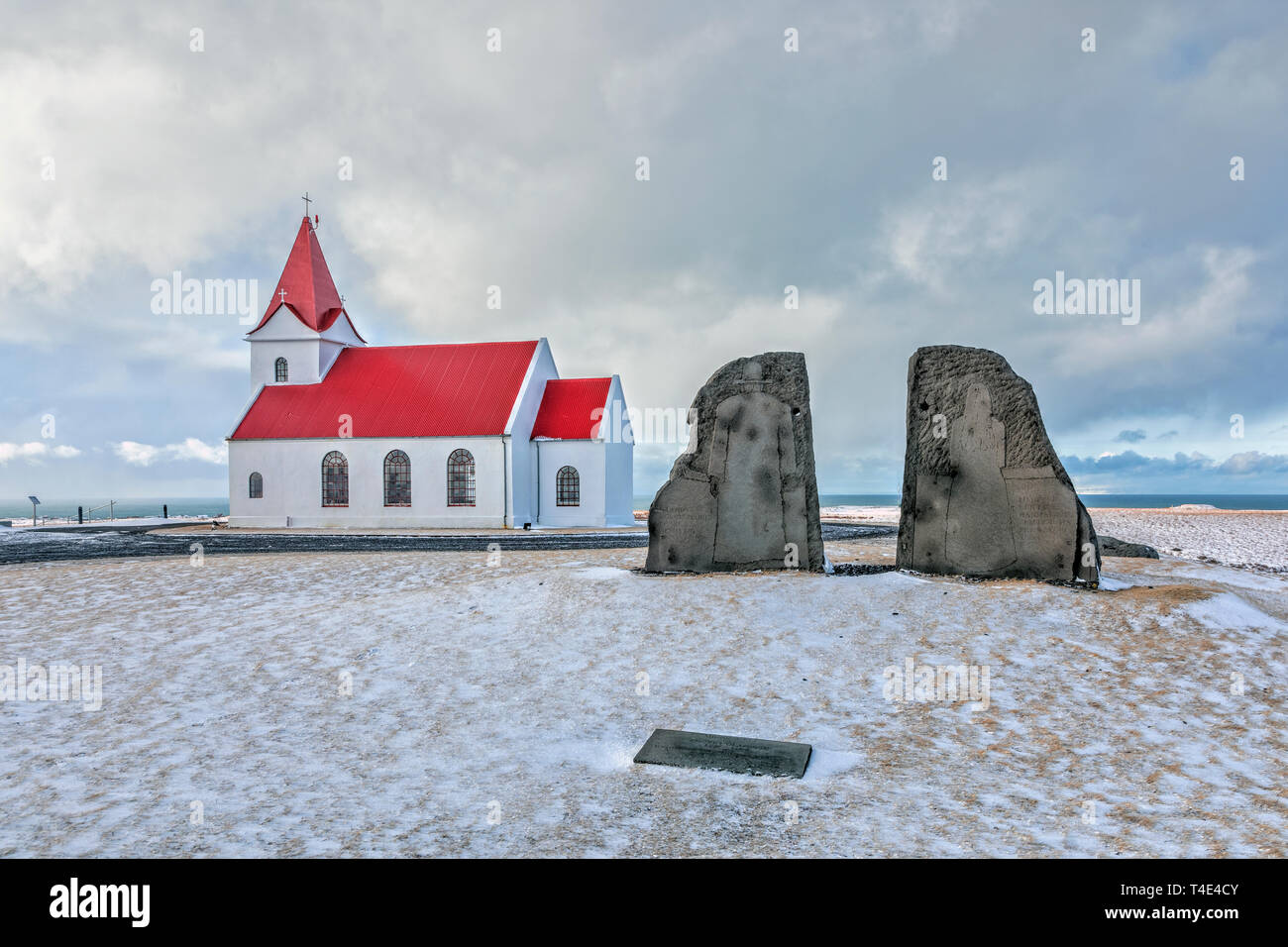 Ingjaldsholskirkja, Hellissandur, Snaefellsnes, Islande, Europe Banque D'Images