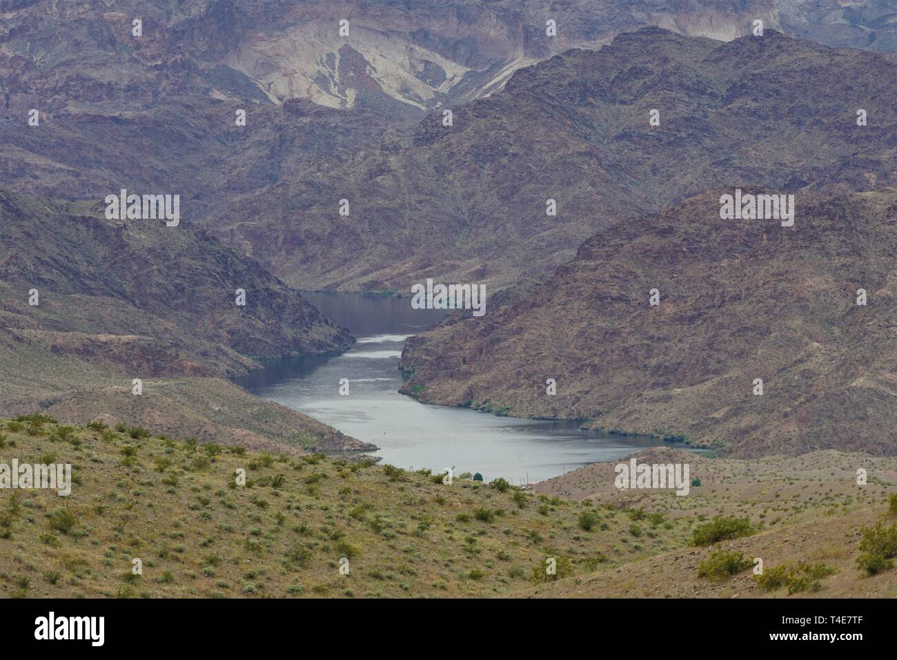 Haut l'Arizona désert près de la rivière Colorado Banque D'Images