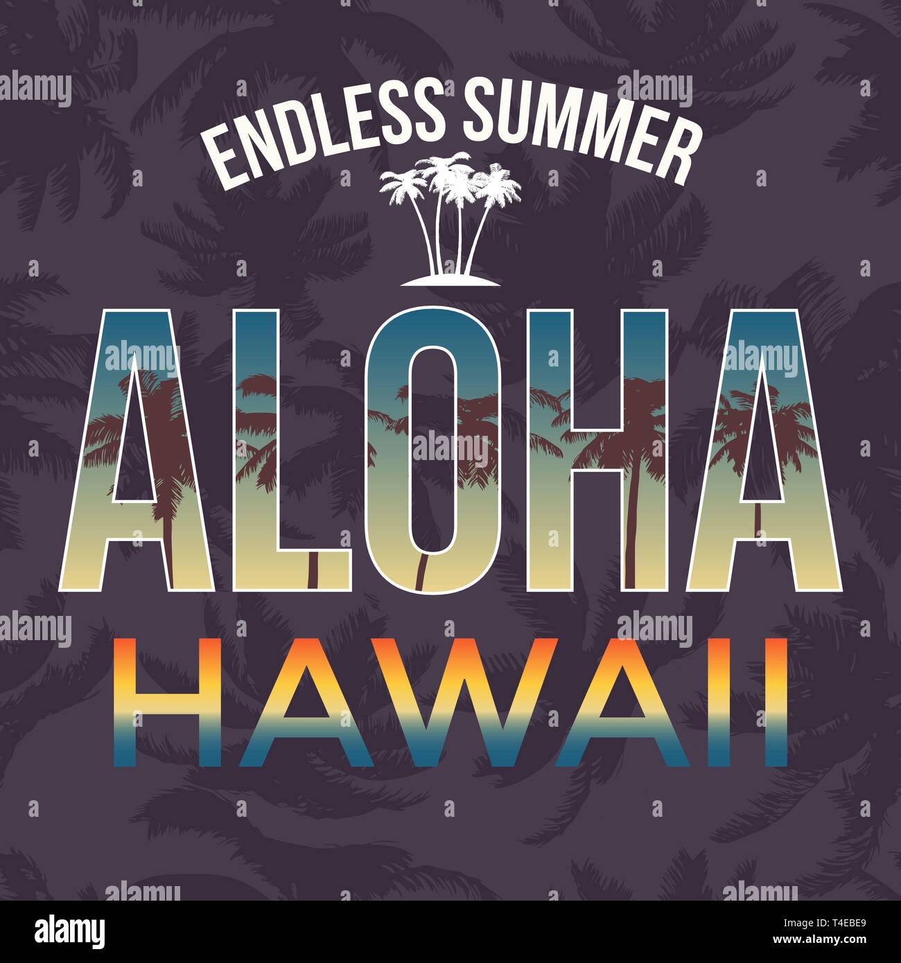 Virginia Beach tee imprimer avec palmier. T-shirt design stamp label typographie. Vector Illustration de Vecteur