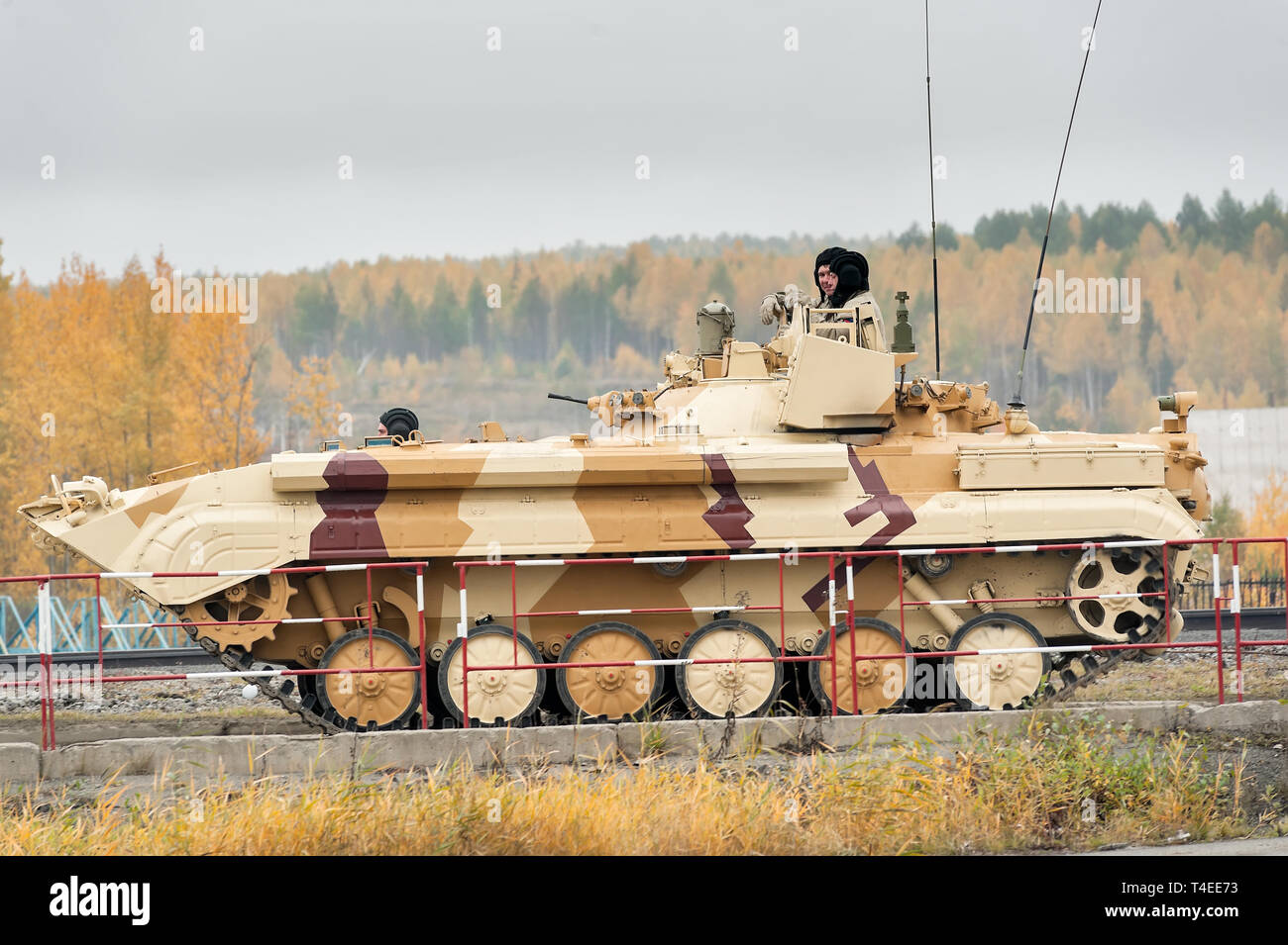 Novosibirsk, Russie - 27 septembre. 2013 : reconnaissance Mobile PRP post-4A sur la plage de démonstration. Les bras de la Russie exposition Expo-2013 Banque D'Images