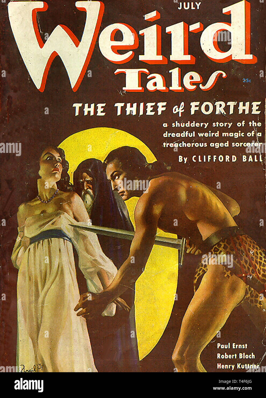 Weird Tales Juillet 1937. Banque D'Images
