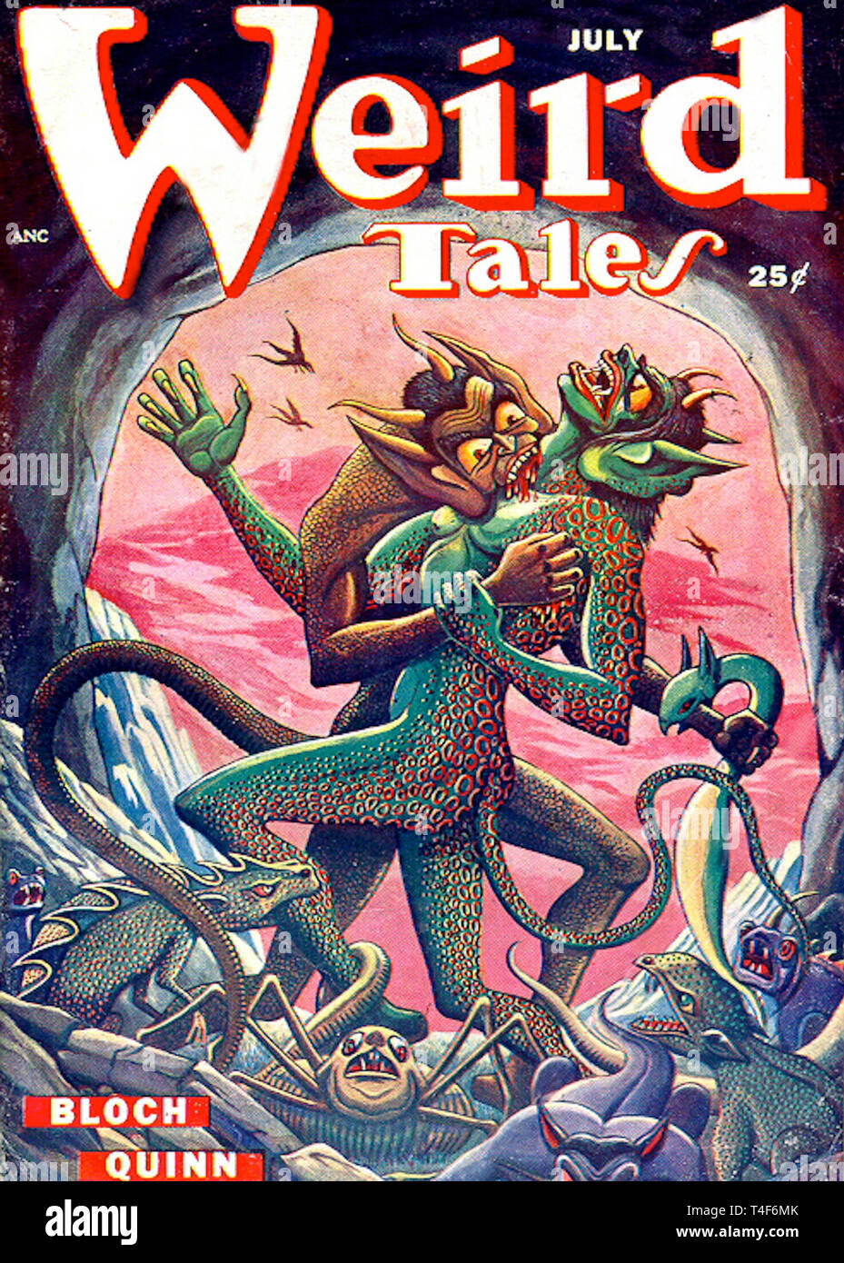 Weird Tales Juillet 1949. Banque D'Images