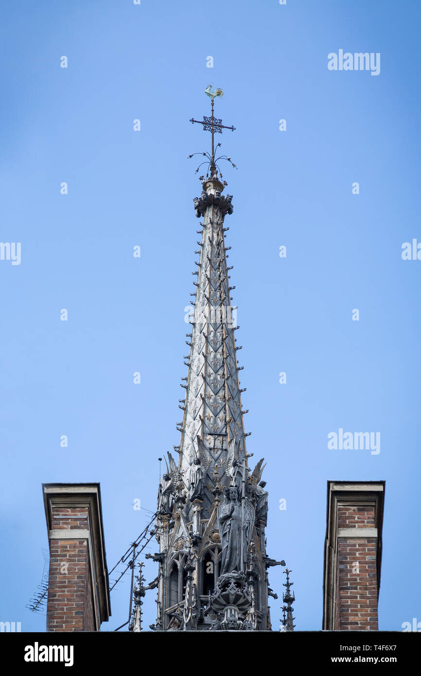 Le Paris historique avec vue sur Notre Dame de Paris et d'autres architectures typiques et religieux Banque D'Images