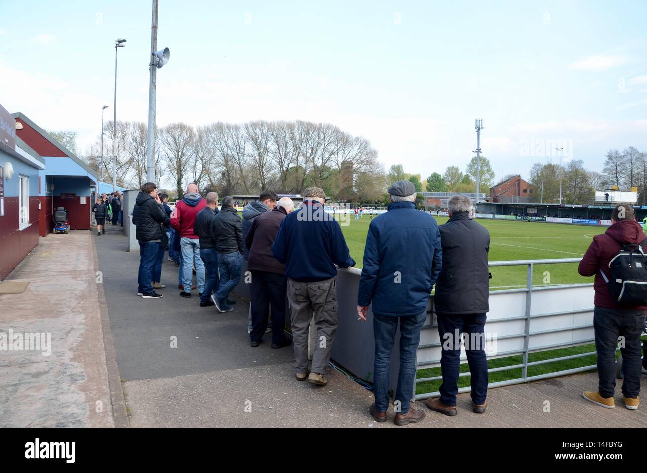 Taunton town v Kings Langley dans les clubs de football de Taunton, Somerset. dans le sud de la Division de la Ligue du Sud Le Premier ministre 13 avril 2019 UK Banque D'Images Taunton town v Kings Langley dans les clubs de football de Taunton, Somerset. dans le sud de la Division de la Ligue du Sud Le Premier ministre 13 avril 2019 UK Banque D'Images