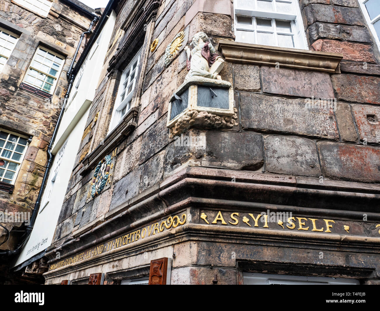 John KNOX House sur le Royal Mile dans la vieille ville d'Édimbourg, en Écosse Banque D'Images