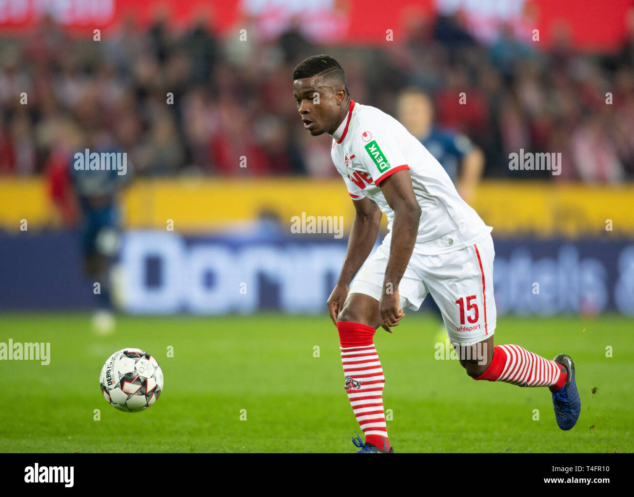 Cologne, Allemagne 15 avril 2019, football ligue 2, 1. FC Koeln contre Hambourg SV : Jhon Cordoba (Koeln) en action. Banque D'Images