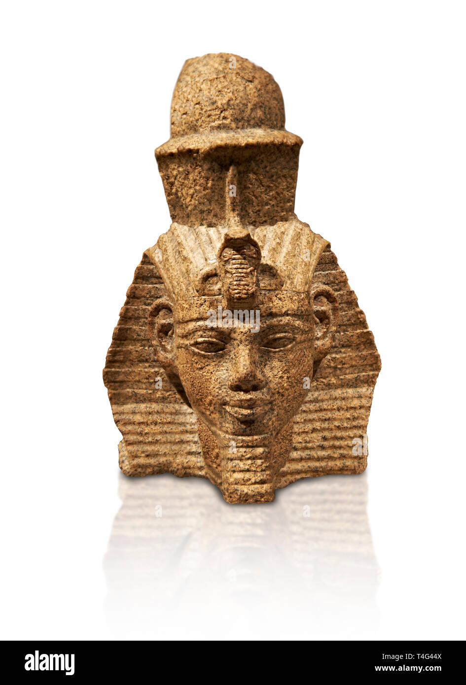 Chef de l'Égypte ancienne d'une statue du roi Amenhotep III, l'Égypte 18 dynastie (1360BC) Berlin Neues Museum Berlin Banque D'Images